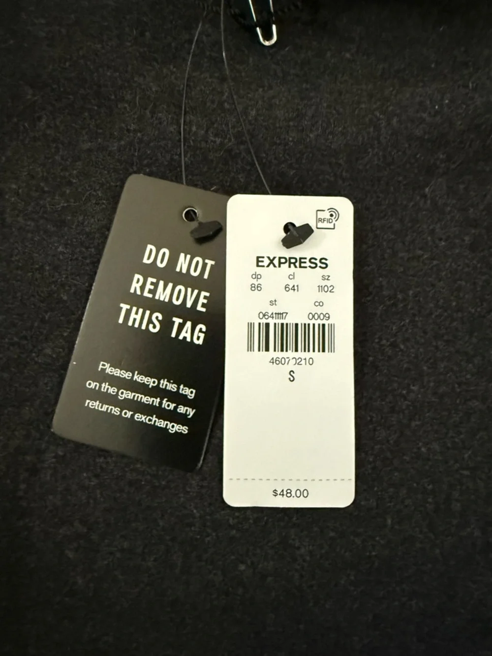 Express Black Mock Neck Bodysuit - Picture 4 of 4